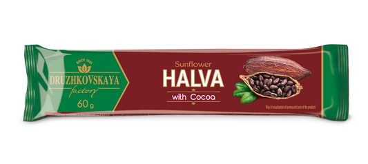 Sunflower Halva Bars with Cocoa, 60 g