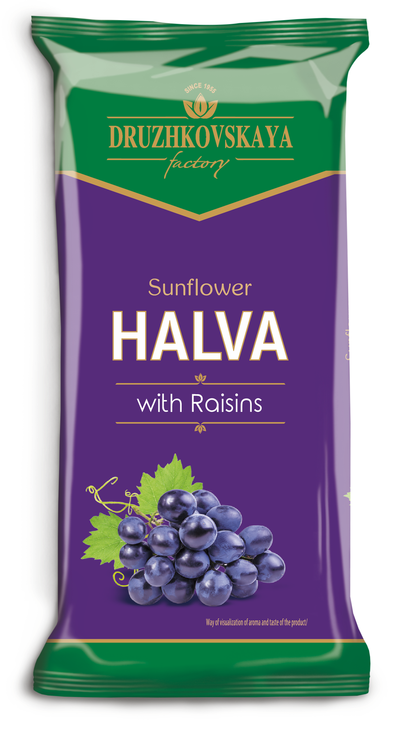Sunflower Halva with Raisins Packed in Flow-pack, 350 g