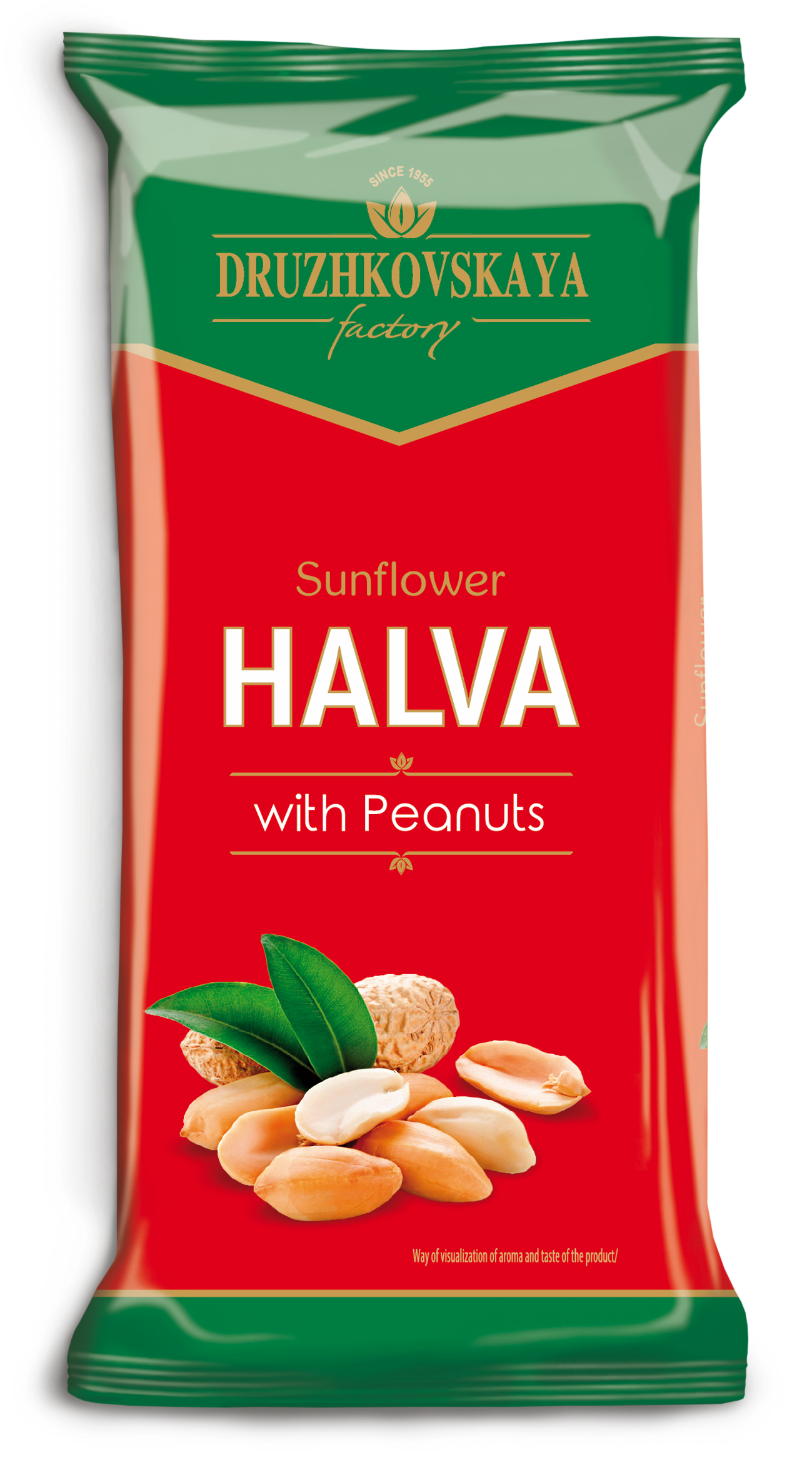 Sunflower Halva with Peanuts Packed in Flow-pack, 300 g