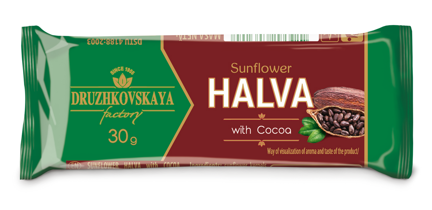 Sunflower Halva Bars with Cocoa 30 g